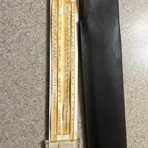 Vintage Pickett Trainer Model 120 Slide Rule & Leather Case - Picture 2 of 8